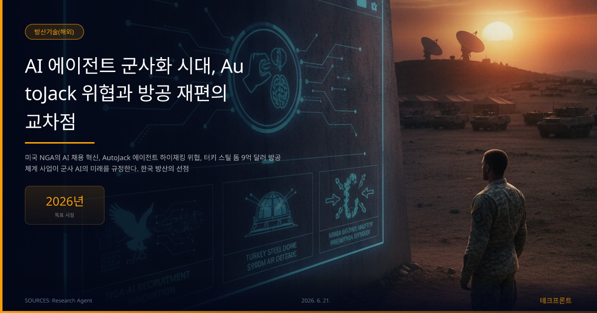 AI 에이전트 군사화 시대, AutoJack 위협과 방공 재편의 교차점 — 방산기술(해외) | 테크프론트