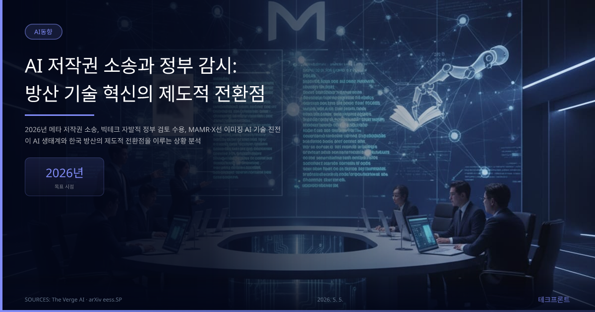 AI 저작권 소송과 정부 감시: 방산 기술 혁신의 제도적 전환점 — AI동향 | 테크프론트