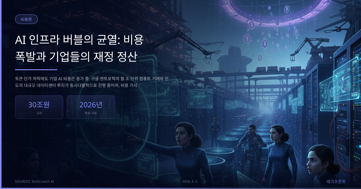 AI 인프라 버블의 균열: 비용 폭발과 기업들의 재정 정산 — AI동향 | 테크프론트