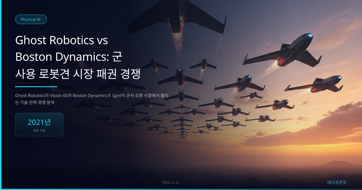 Ghost Robotics vs Boston Dynamics: 군사용 로봇견 시장 패권 경쟁 — Physical AI | 테크프론트