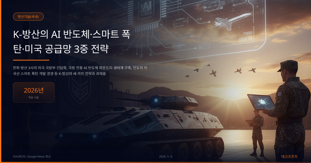 K-방산의 AI 반도체·스마트 폭탄·미국 공급망 3중 전략 — 방산기술(국내) | 테크프론트