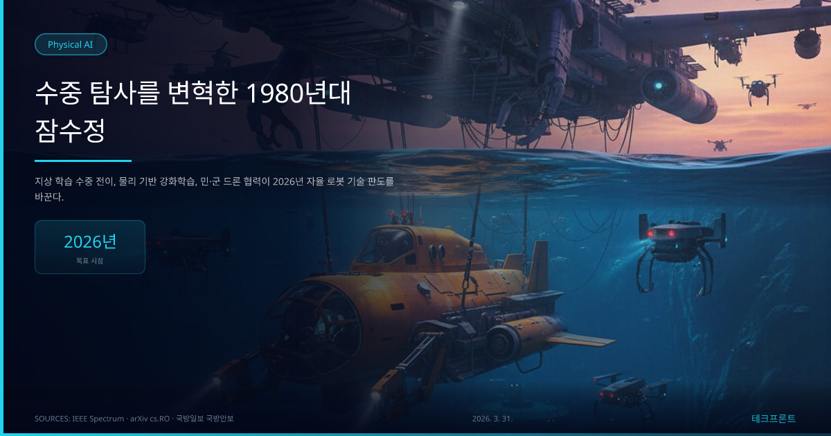 수중 탐사를 변혁한 1980년대 잠수정 — Physical AI | 테크프론트